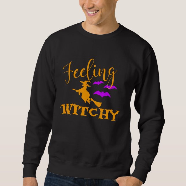 Sudadera Happy Halloween Feeling Witchy (Anverso)