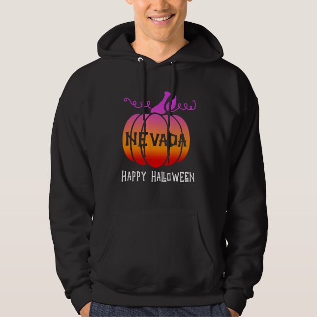 Sudadera Happy Halloween For Nevada Women Men Boo Pumpkin (Anverso)