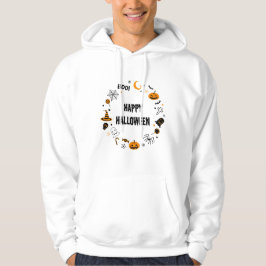 Sudadera HAPPY HALLOWEEN: Halloween ilustrado negro