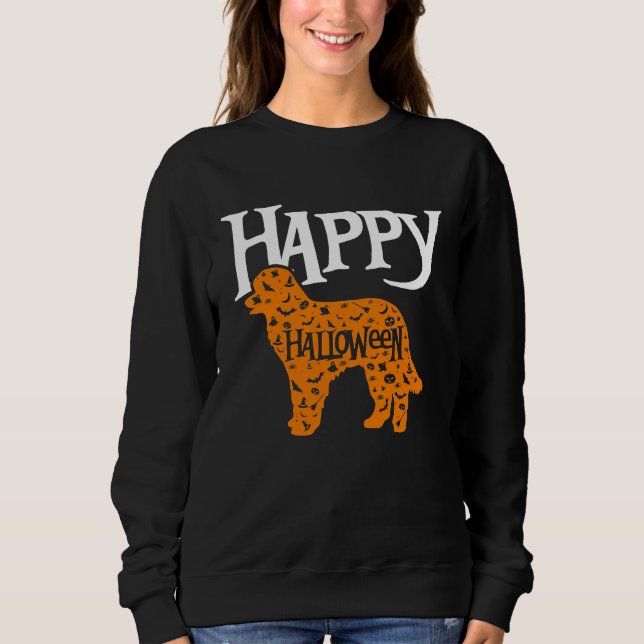 Sudadera Happy Halloween Pyrenean Shepherd (Anverso)