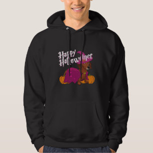 Sudadera Happy Halloweenie Doxie Dachshund Dog Witch Hat Pu