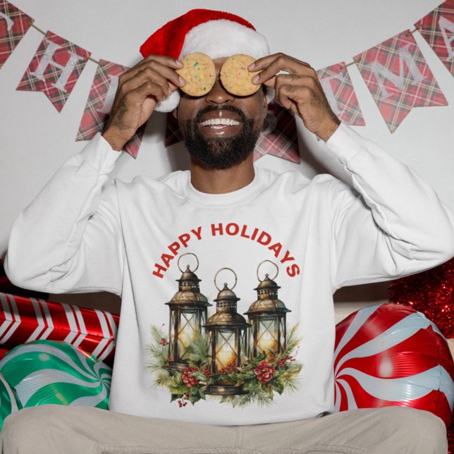 Sudadera Happy Holidays Winter Lantern (Subido por el creador)