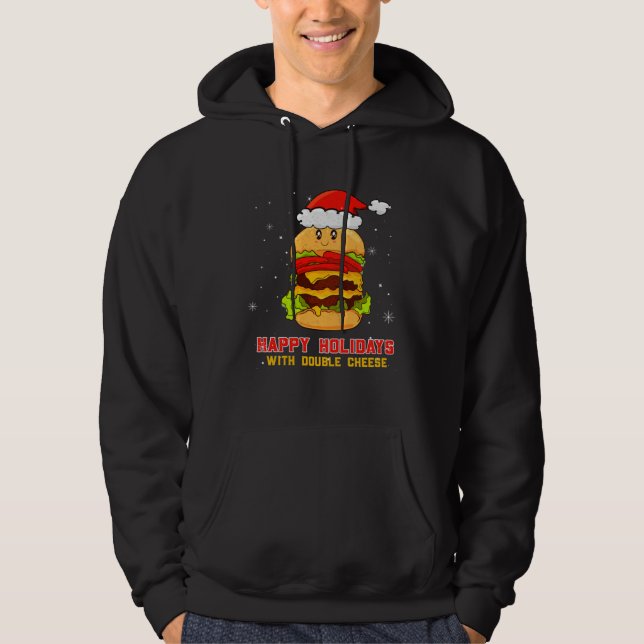 Sudadera Happy Holidays With Double Cheese Christmas Cheese (Anverso)