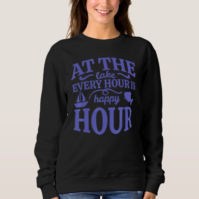 Sudadera Happy Hour Lake Life (Anverso)