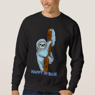 Sudadera Happy In Blue Slots Hanging