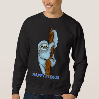 Sudadera Happy In Blue Slots Hanging