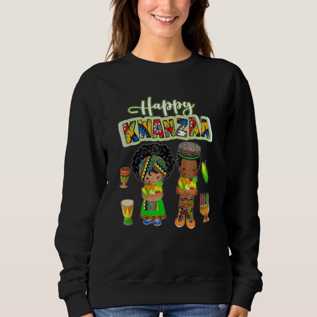 Sudadera Happy Kwanzaa 7 Principles Of Kwanzaa December 26  (Anverso)