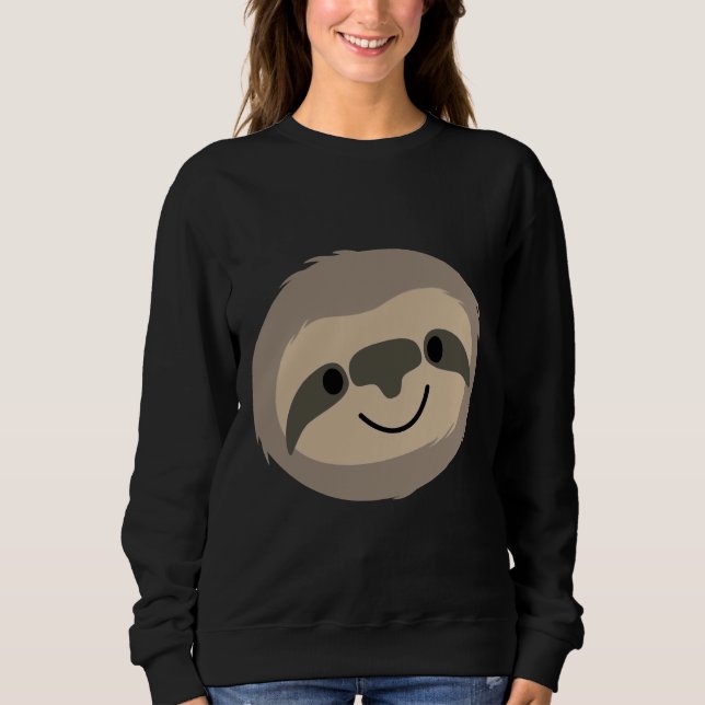 Sudadera Happy Lazy Sloth Face (Anverso)