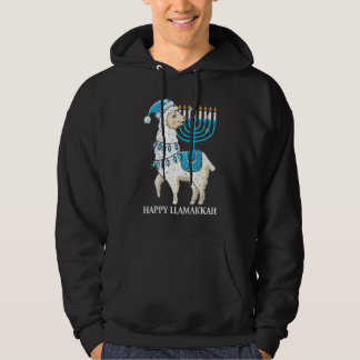 Sudadera Happy Llamakkah Cute Jewish Llama Sunglasses Hanuk