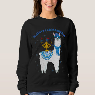 Sudadera Happy Llamakkah Hanukkah Llama Chanukah Alpaca Wom