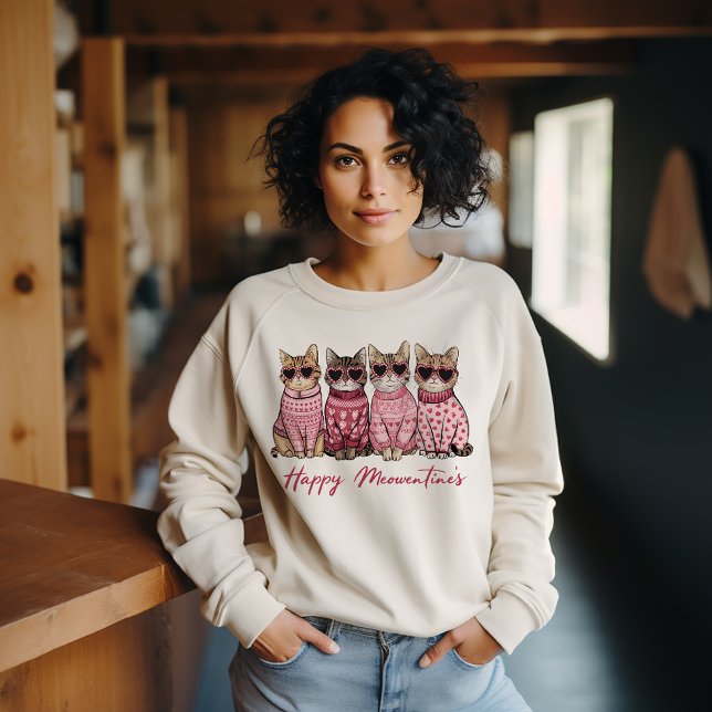 Sudadera Happy Meowentines (Subido por el creador)