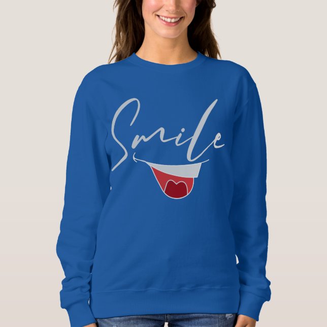 SUDADERA HAPPY MOOD SONRIENDO. (Anverso)