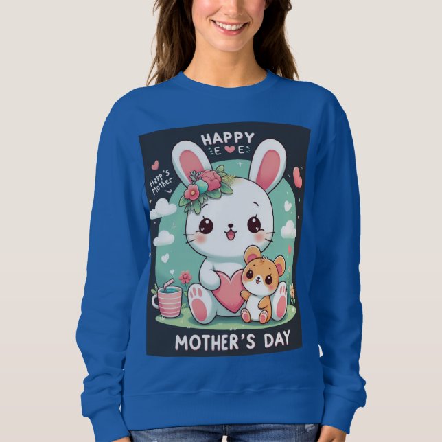 Sudadera Happy Mother Day, Feliz día de la Madre, Madres,Tw (Anverso)