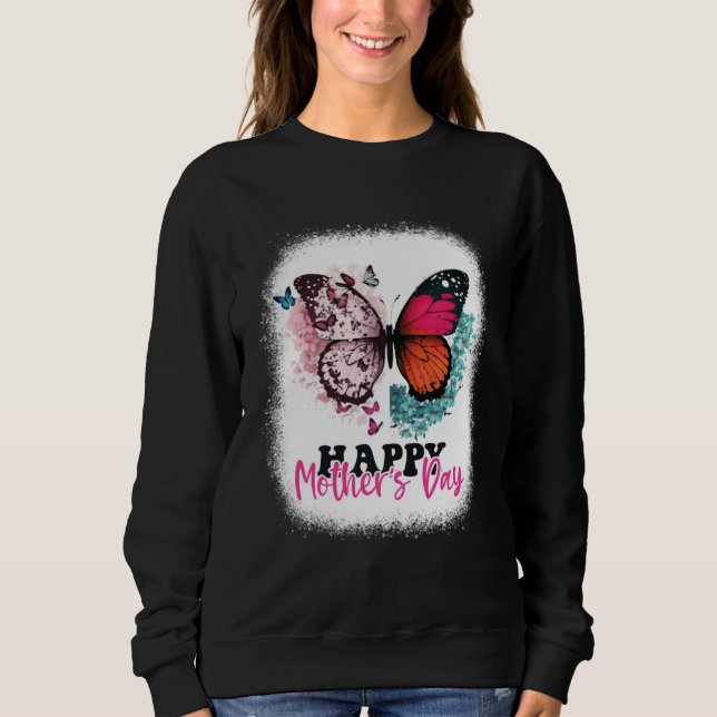Sudadera Happy Mother s Day 2023 Mothers Day Butterfly Mom  (Anverso)