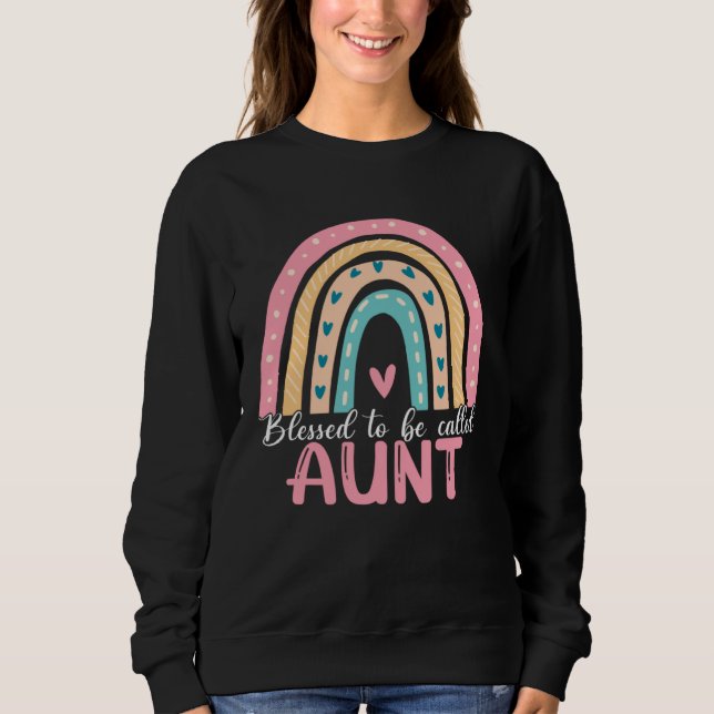 Sudadera Happy Mothers Day Blessed To Be Called Aunt Rainbo (Anverso)