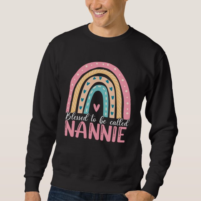 Sudadera Happy Mothers Day Blessed To Be Called Nannie Rain (Anverso)