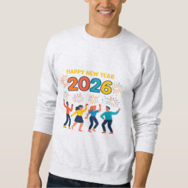 Sudadera Happy New Year 2026 Men’s Holiday Gift Sweatshirt