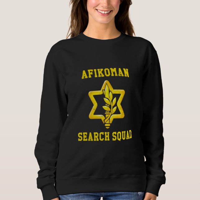 Sudadera Happy Passover Afikoman Search Squad Israel Idf Za (Anverso)