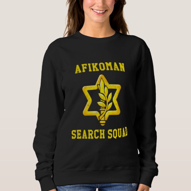 Sudadera Happy Passover Afikoman Search Squad Israel Idf Za (Anverso)