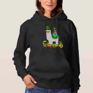 Sudadera Happy Patrick S Day Leprechaun Schnauzer Riding Ll
