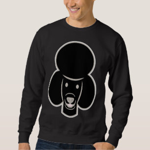 Sudadera Happy Poodle Black Poodle Face Silhouette Poodle