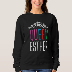 Sudadera Happy Purim Costume Idea Reina Esther Jewis hebrea