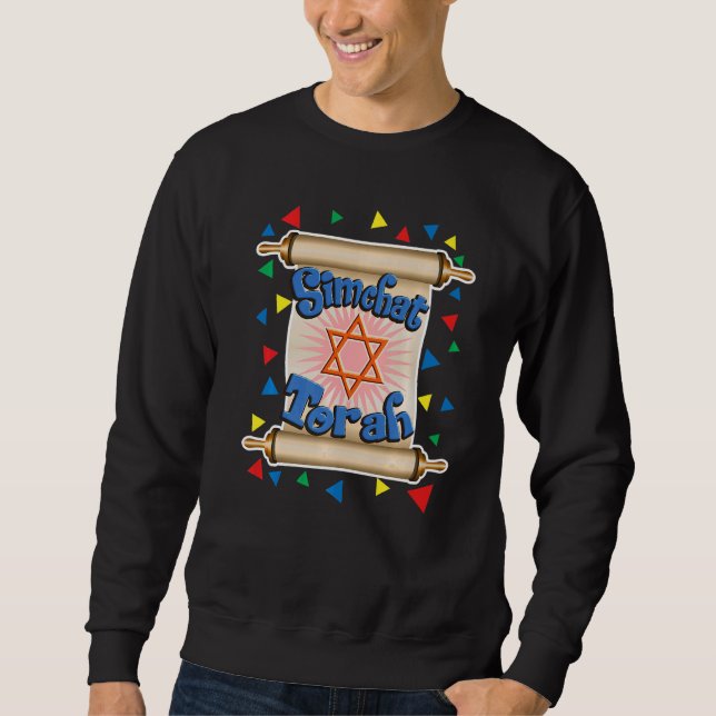 Sudadera Happy Simchat Torah For Men Women Kids Jewish Holi (Anverso)