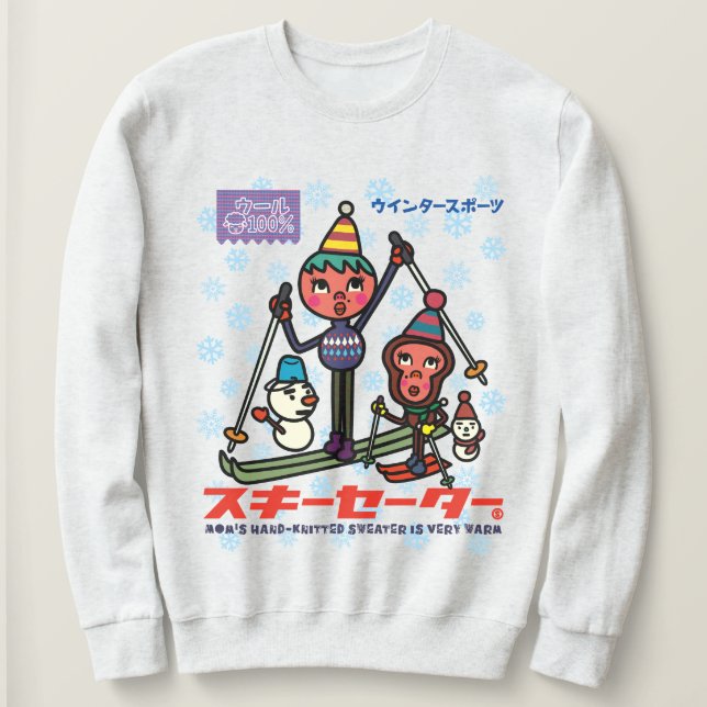 Sudadera Happy Ski Lessons (Anverso del diseño)