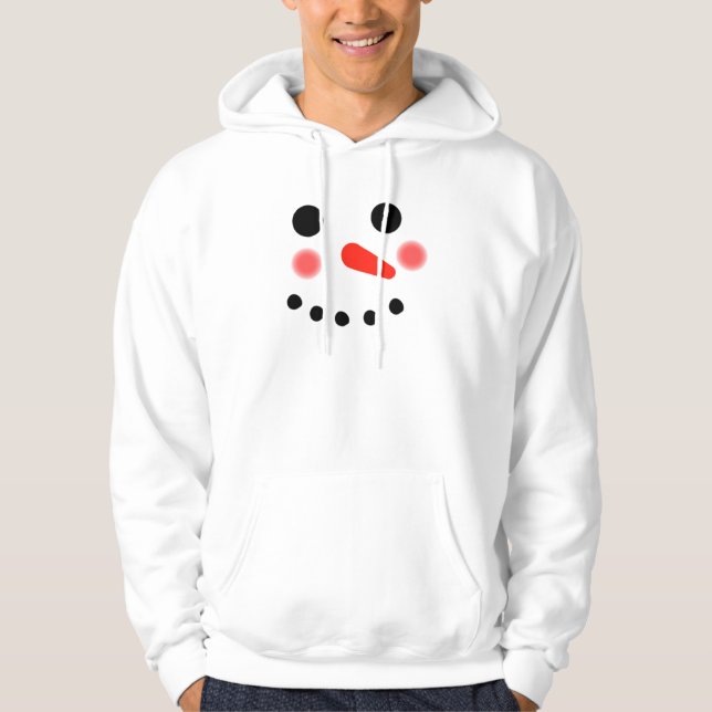 Sudadera Happy Snowman Face Hoodie (Anverso)