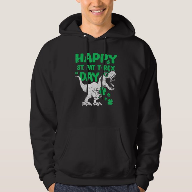 Sudadera Happy St Pat Rex Saint Patrick S Day Dinosaur Boys (Anverso)