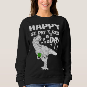 Sudadera Happy St Pat Rex Saint Patrick S Day Dinosaur Boys