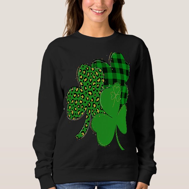 Sudadera Happy St Patrick's Day  C Lucky Shamrock Irish (Anverso)