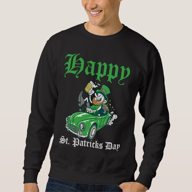 Sudadera Happy St Patrick's Day Irish Shamrock C (Anverso)