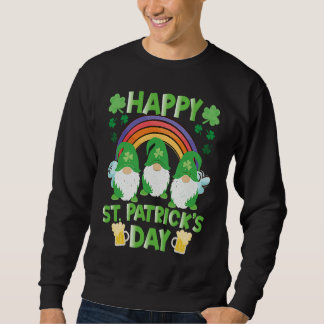 Sudadera Happy St Patrick's Day Three Gnome Irish Shamrock 