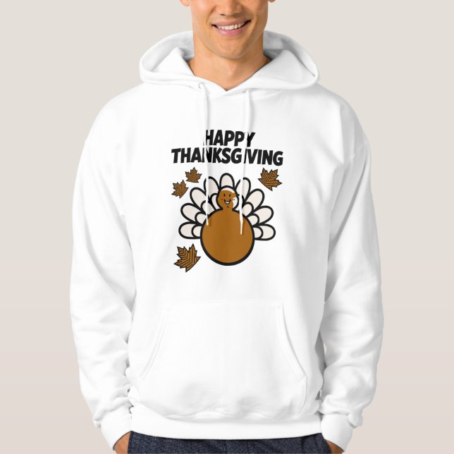 Sudadera Happy Thanksgiving Comic Fall Tee (Anverso)