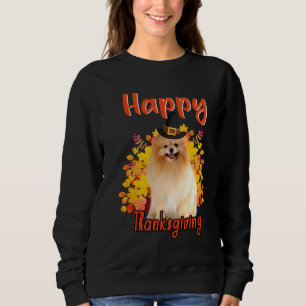 Sudadera Happy Thanksgiving Funny Turkey Pomeranian Lover