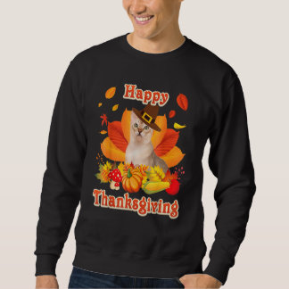 Sudadera Happy Thanksgiving Singapura Cat I'm Thankful For 