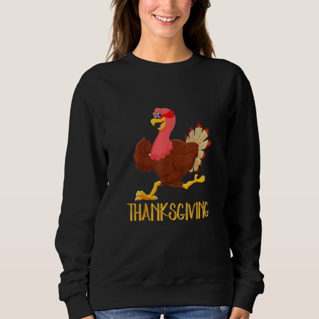 Sudadera Happy Thanksgiving Turkey Day  Chicken (Anverso)