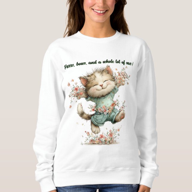 Sudadera Happy The Cat  (Anverso)