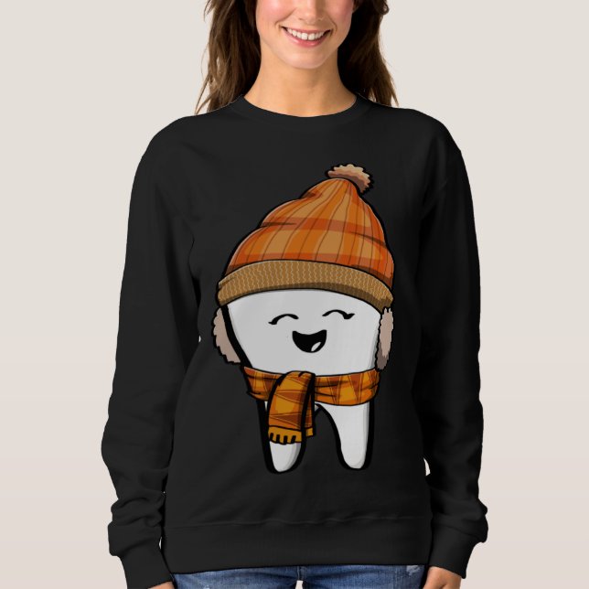 Sudadera Happy Tooth fall Brush Them All Funny Milk Teeth F (Anverso)