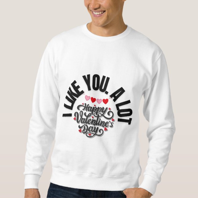 Sudadera Happy Valentine’s Day Heart Design (Anverso)