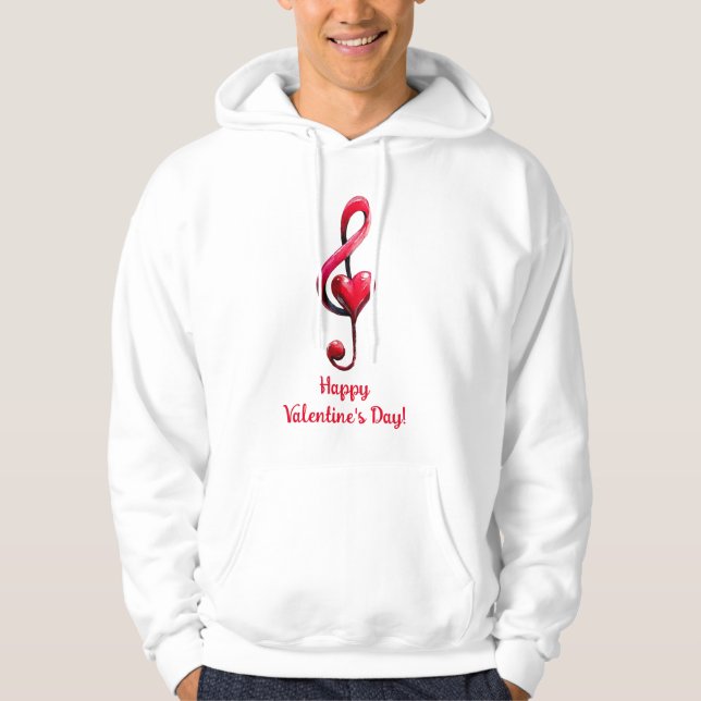 Sudadera Happy Valentine’s Day Music of Love (Anverso)