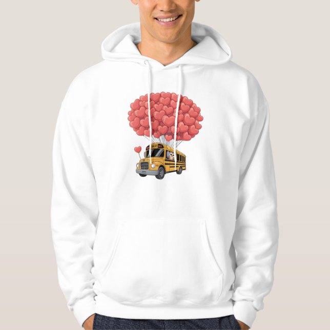 Sudadera Happy Valentine's Day Bus with Owl (Anverso)