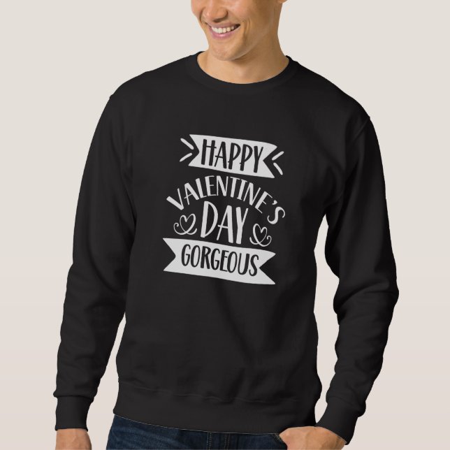 Sudadera Happy Valentine's Day Gorgeous Couples Date Valent (Anverso)