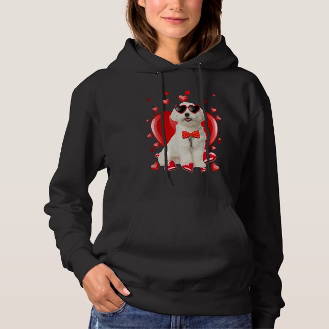 Sudadera Happy Valentines Day Maltese   Dog  V Day (Anverso)