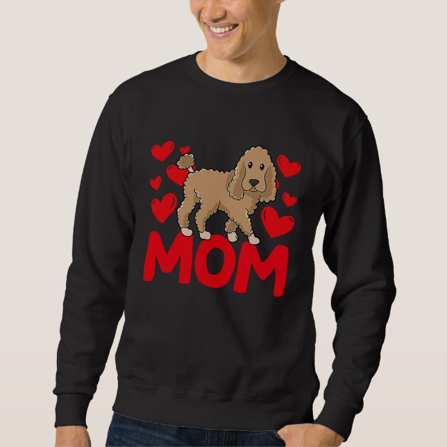 Sudadera Happy Valentine's Day Poodle Mom Mothers Day Valen (Anverso)
