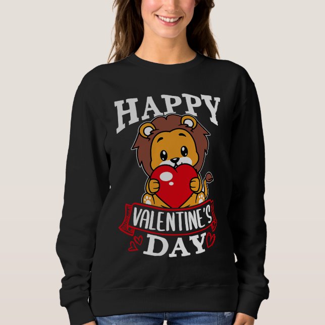 Sudadera Happy Valentine's Day Roses Date Night Flowers Lov (Anverso)