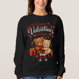 Sudadera Happy Valentine's Day T-Shirt | Cute Bear Couple