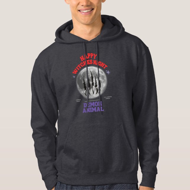 Sudadera happy witches night demon animal (Anverso)