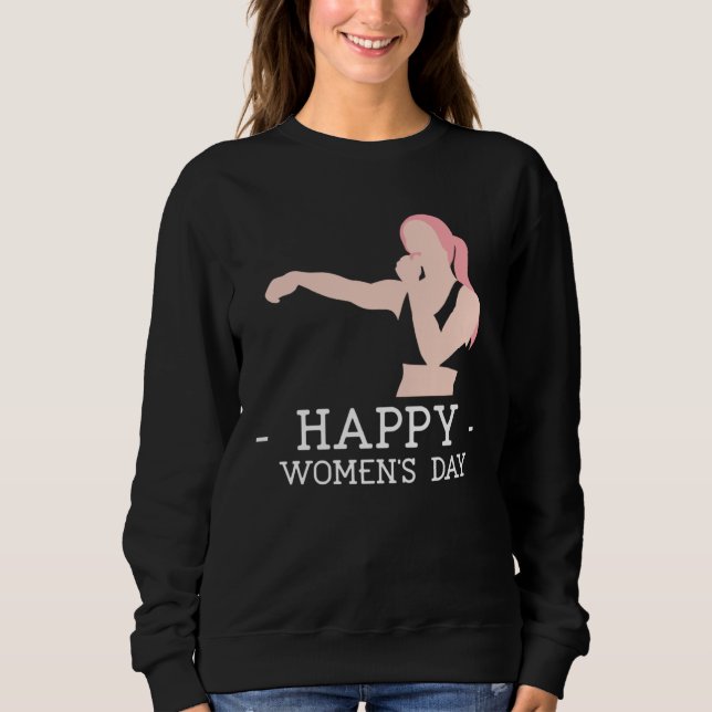 Sudadera Happy Women s Day 2023 Boxing Embrace Equity Fit S (Anverso)